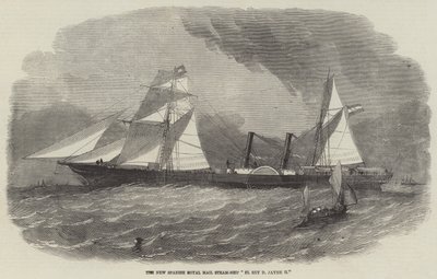 The New Spanish Royal Mail Steam-Ship El Rey D Jayme II by Edwin Weedon